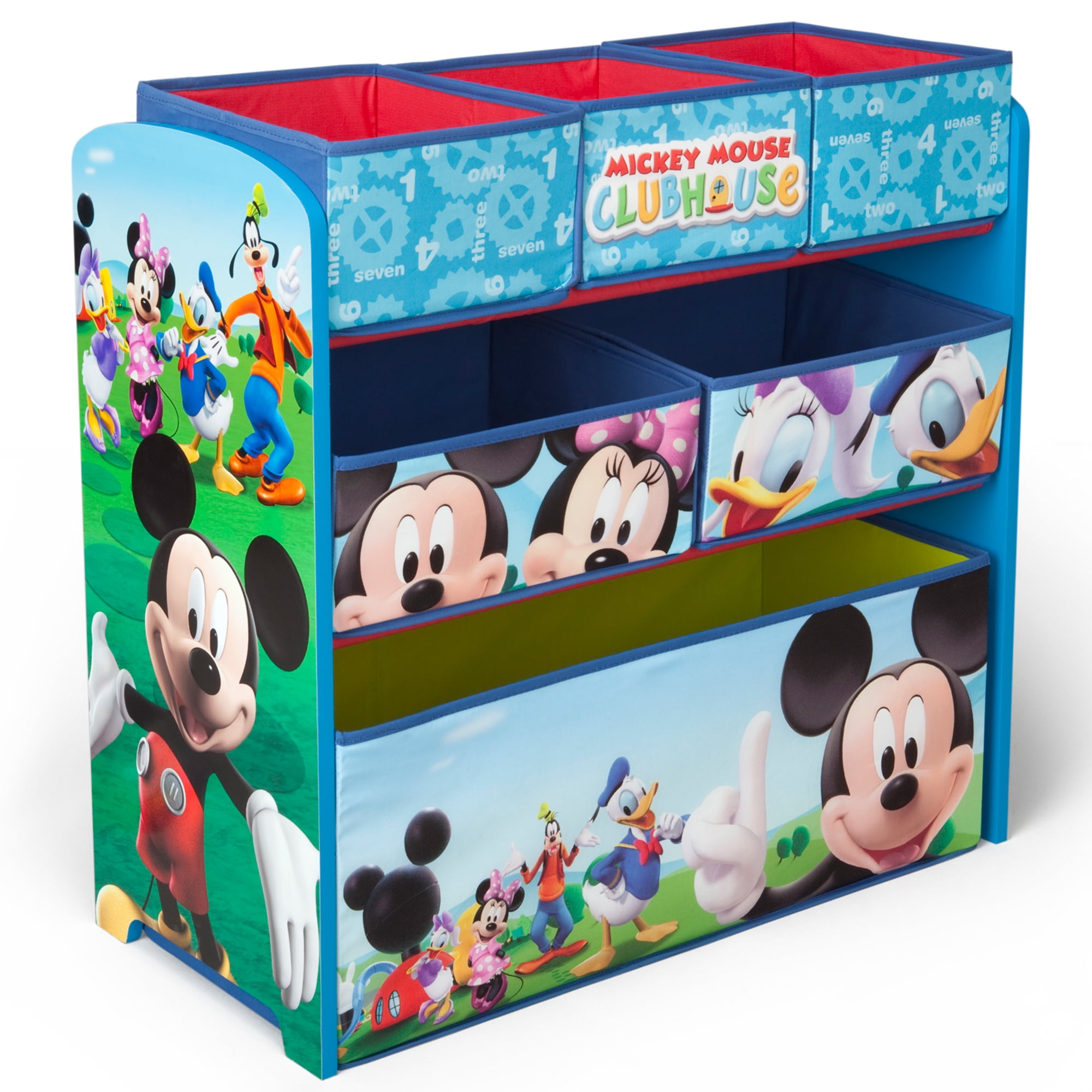 Mickey Mouse Kids Toy Organizer Bin Children's Storage Box Bedroom Disney New 