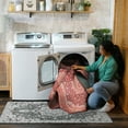 thumbnail image 5 of My Magic Carpet 5'x7' Machine Washable Non-Slip Dining Living Room Area Rug - Kenya Ruby, 5 of 6