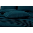 thumbnail image 3 of Chezmoi Collection Liam 7-Piece Teal Bed in a Bag King Comforter Set with Sheets Medallion Embossed Bedding Set, 3 of 9