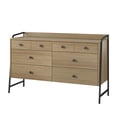 thumbnail image 5 of Novogratz Bushwick Wide 6 Drawer Dresser, Natural, 5 of 14