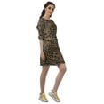 thumbnail image 4 of Moomaya Short Length Dresses Women Printed 3/4 Sleeve Casual Mini Tunic Dress, 4 of 6