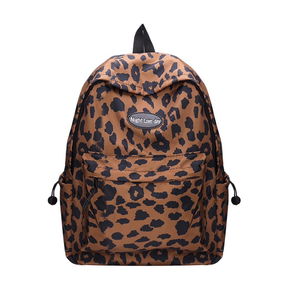 womens leopard backpack
