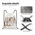 thumbnail image 6 of Bingfone Western Desert Cowboys Drawstrings Backpacks Bags For Men Women Gym Drawstrings Bag, 6 of 9