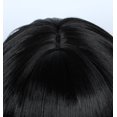 thumbnail image 2 of Peluca corta Linfairy negra con forma de Bob Fluffy para cosplay de Halloween para mujer, 2 of 5