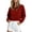 MEICHANG-ZQR1-Red, variant on Meichang Cropped Sweatshirt for Women Plain Crewneck Sweatshirts Fall Long Sleeve Drop Shoulder Pullover Tops Navy M