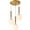 Gold-3 Light, variant on KCO Modern Globe Pendant Light Fixture White and Gold Pendant Light Kitchen Island Round Glass Hanging Lamp