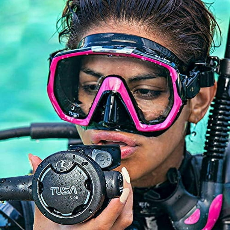 TUSA Adult Unisex Freedom Elite Ocean Green Silicone Diving Mask