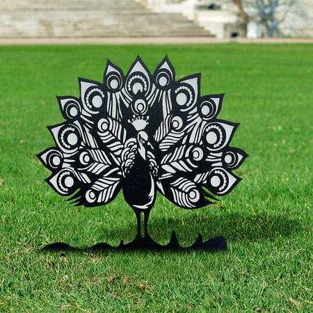 

Decoration Ornaments Iron and Metal Peacock Ground Plug-in Card Garden Decoration Garden Decoration Tree Decoration Handicrafts Holiday Gifts