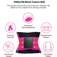 thumbnail image 2 of PANuYIN Waist Trimmer Trainer Belt for Women Men Weight Loss Premium Neoprene Sport Sweat Workout Slimming Body Shaper Sauna Exercise (Pink, S), 2 of 6