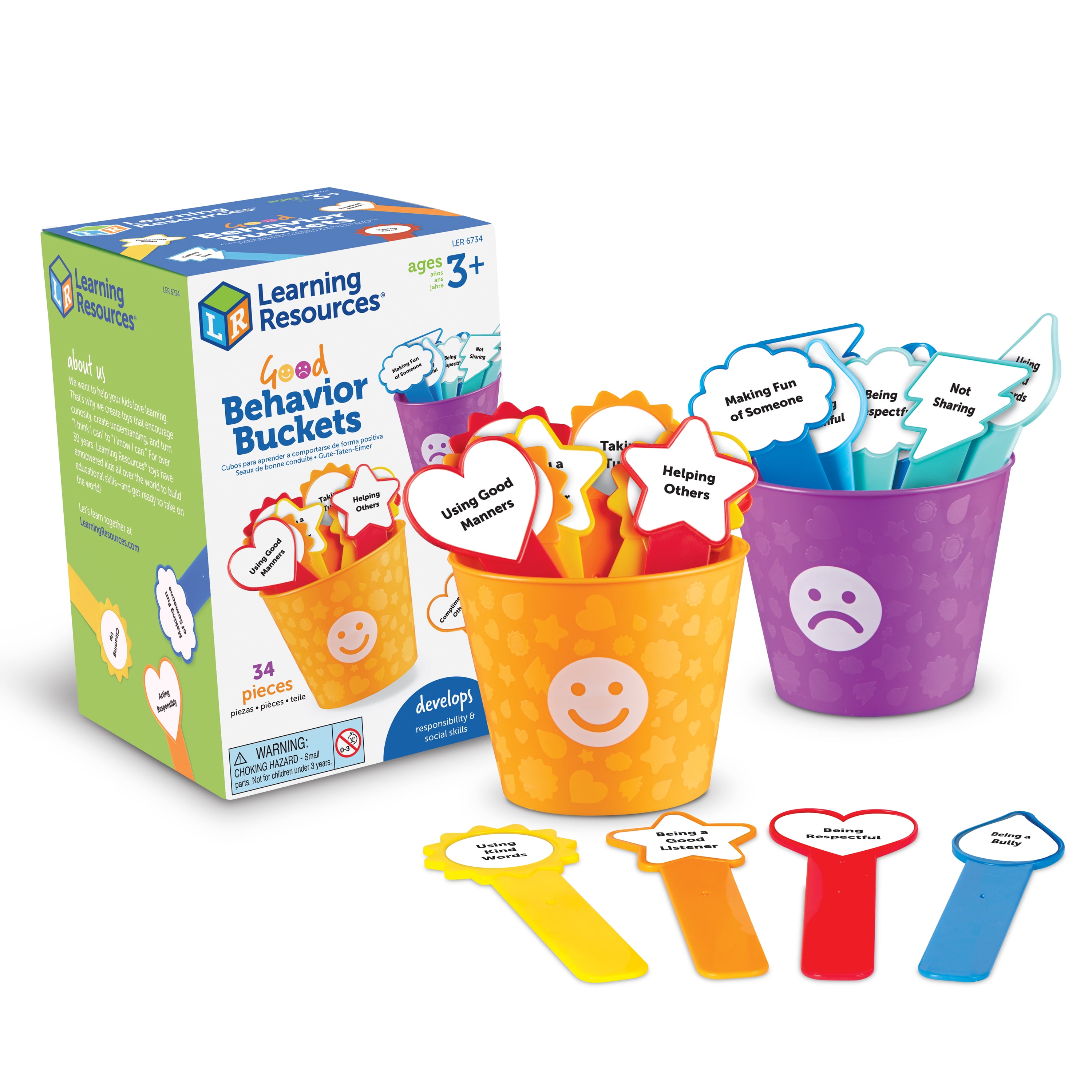 Learning Resources Good Behavior Buckets, SEL Classroom Supplies Ages 3+