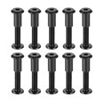 thumbnail image 5 of Uxcell M6x1.57'' Hex Socket Screw Post Carbon Steel Black 10 Sets, 5 of 5