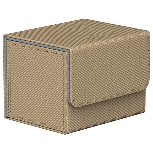 Bewildely Caja de almacenamiento para cartas coleccionables, organizador de gran capacidad, caja de cartas coleccionables para juegos, contenedor, Juegos de cartas Marrón claro Bewildely FN010425-12B