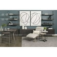 thumbnail image 3 of Set of 2 Medium Brown Wood Round Top Side Tables with Marble Nesting, 3 of 3