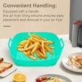 thumbnail image 2 of Shoreew Silicone Air Fryer Liners Square Baking Tray Reusable Air Fryer Basket Kitchen Cooking Gadget for Air Fryer, 2 of 7