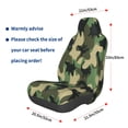 thumbnail image 3 of Lsque Camouflage Dinosaur Pattern Car Seat Covers for Front Seats , Waterproof Seat Covers for Cars, Sporty Front Seat Covers,Car Seat Cover Protector Front Seats, 3 of 5