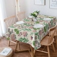 thumbnail image 4 of Green Botanical Rectangle Tablecloths 60x104,Farmhouse Watercolor Flower Plant Leaves Table Cloth Table Cover Indoor/Outdoor Tabletop Decor for Wedding Holiday Party Dinner Baby Shower, 4 of 7