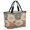 Light Gray Orange White, variant on Pink Floral Beach Bag for Women, Large Breathable Mesh Beach Tote Bag, Vintage Leaves Flowers Rustic Plants Sandproof Lightweight Travel Bags for Vacation Picnic Swimming Pool 15.7"x15.7"x9.1"