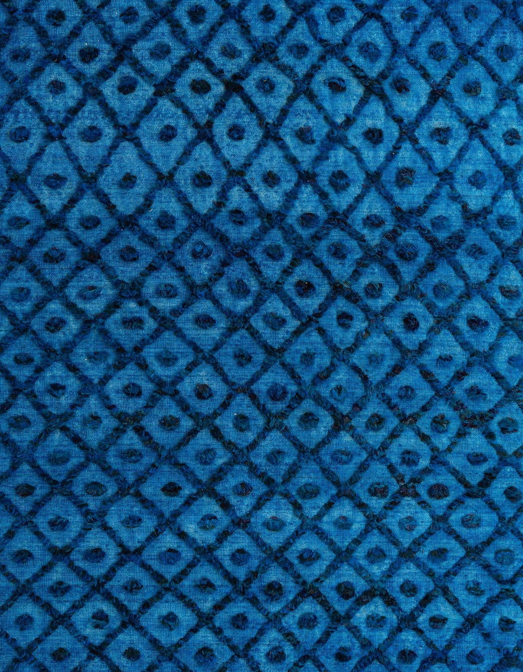 Ahgly Company Indoor Rectangle Abstract Neon Blue Abstract Area Rugs, 2 ...