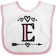 thumbnail image 3 of Inktastic Letter E Monogram Tribal Arrow Girls Baby Bib, 3 of 4