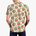 thumbnail image 4 of Balery Frog Hold Strawberry Printed Men’s Short Sleeve Polo Shirt, Midweight Men's Shirt,Golf Polo shirts -, 4 of 9