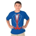 thumbnail image 3 of Patriotic American Flag Print Tuxedo Boys Kids T Shirt Tees Tops Teen Brisco Brands S, 3 of 6