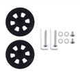 thumbnail image 2 of 55mmx12mm Luggage Wheels Replacement Wear Resistant Environmental Protection PU Suitcase Replacement Wheels Black 2Pair, 2 of 7