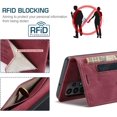 thumbnail image 4 of Wallet Case for Samsung Galaxy A23 2022,Magnetic Protect PU Leather Flip Case with Card Holders RFID Blocking Kickstand Shockproof Protection Case for Samsung Galaxy A23 4G/5G 2022 (Red), 4 of 18