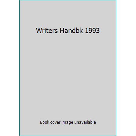 Writers Handbk 1993, Used [Hardcover]
