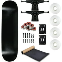 Moose Complete Skateboard Dip Black 8.0" With Black Trucks and White Wheels