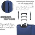 thumbnail image 3 of 3pcs Set Softside Luggage Sets With Spinner Wheels, Expandable Softshell Suitcase Set with front pocket, 28inch, 24inch, 20inch Lightweight fabric luggage(BLUE), 3 of 7