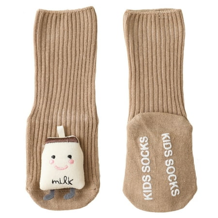 

QUSENLON 1 Pair Cartoon Baby Socks Children Breathable Knee Length Non-slip Floor Socks