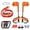 Climbing Spikes-Orang-2, variant on Tree Climbing Spikes Set, Upgraded Adjustable Pole Climbing Tool with Safety Harness Belt, Stainless Steel Tree Climbing Gear with Carabiners, for Arborist Work, Fruit Picking, Hunting & Outdoor Surv