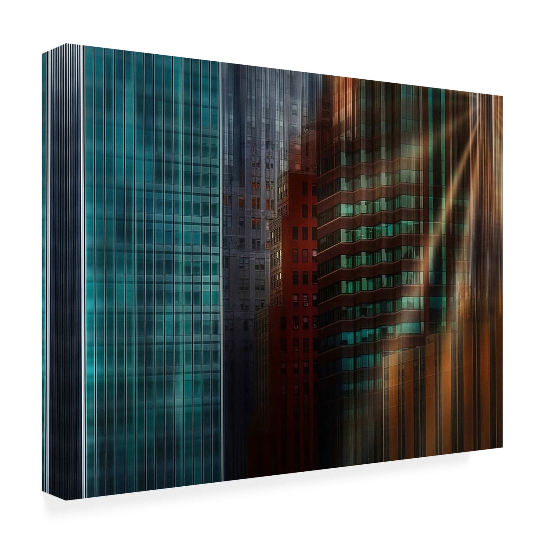 Canvas Wall Art - Roxana Labagnara 'Manhattan Way' Wall Art for Living Room, Bedroom, or Office Décor by Trademark Fine Art - 47 x 35 Inches
