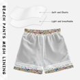 thumbnail image 3 of FORMRS Boys Swim Trunks Quick Dry Mesh Lining Beach Boardshorts, Sizes XS-XL, Blue Dice Pattern, 3 of 7