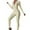 beige, variant on Women Short/Long Sleeve Workout Jumpsuit Zip Up Romper Bottom Pants Bodysuit Sexy  One Piece