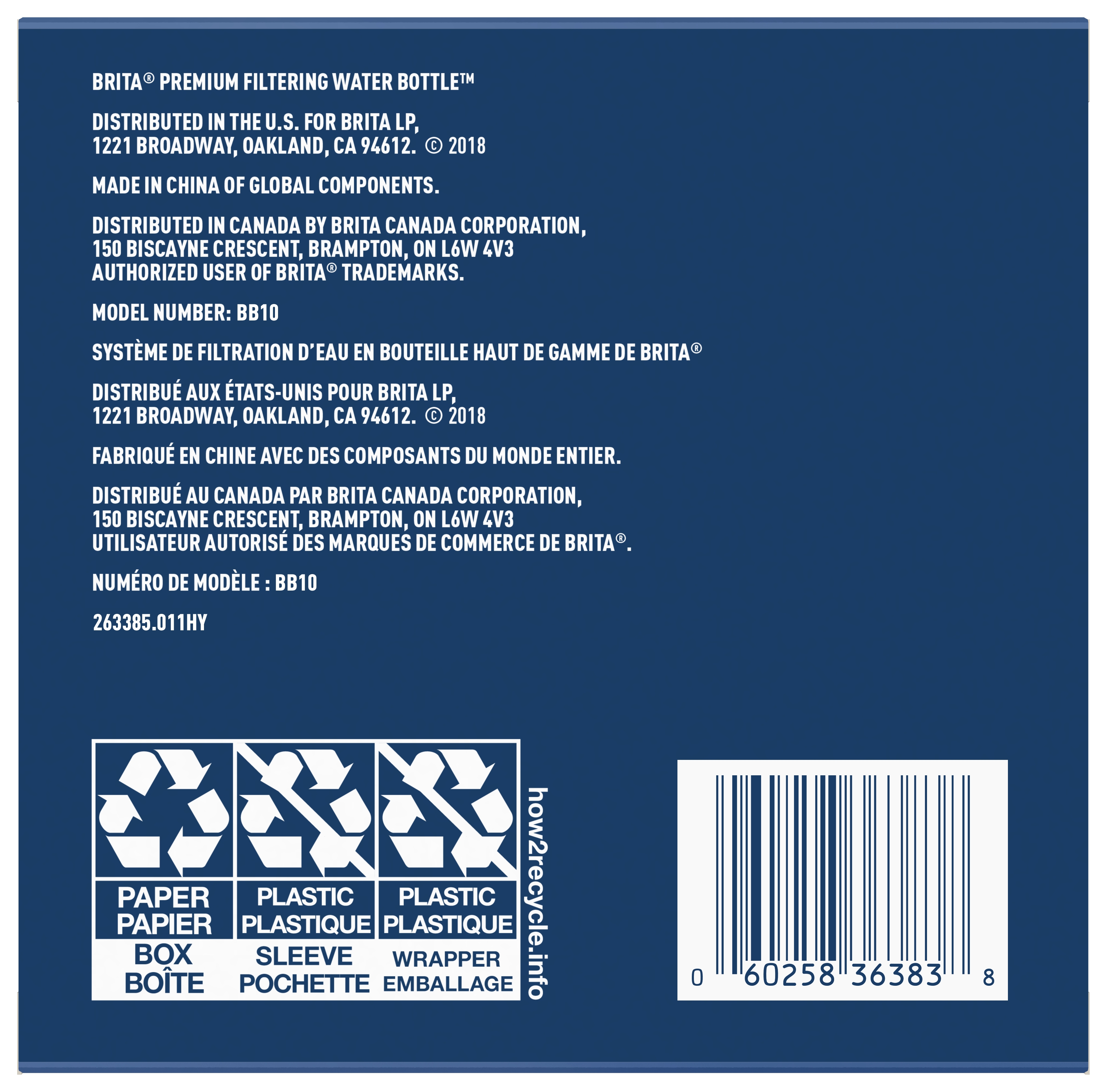 Brita 26 Ounce Premium Filtering Water Bottle With Filter