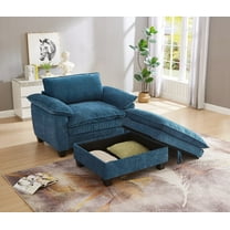 51" Oversize Chaise Lounge with Storage & Comfort