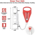 thumbnail image 3 of Portable door lock home security door lock travel locking lock, for extra security and privacy in travel hotels, homes, apartments, colleges, 3 of 4