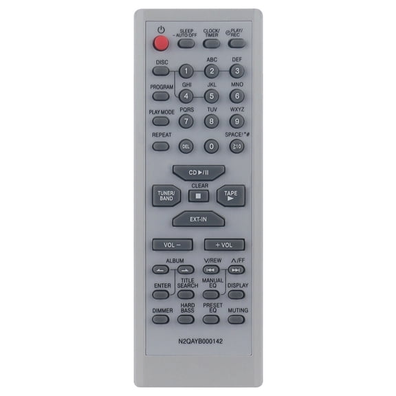 N2QAYB000142 Replacement Remote Control for Panasonic CD Stereo System SC-AK250