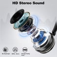 thumbnail image 3 of Auriculares USB Wantek tipo C/USB/conector de 3,5 mm 3 en 1 con micrófono, 3 of 8