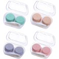 thumbnail image 1 of 4 Pack Contact Lens Cases With Storage Case Tweezers Putting On Stick, 1 of 5