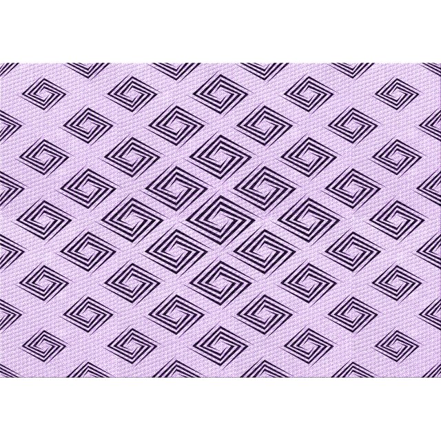 Ahgly Company Machine Washable Indoor Rectangle Transitional Purple Flower Purple Area Rugs, 5' x 8'