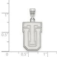 thumbnail image 2 of Solid 14k White Gold Official The University of Tulsa Large Pendant Charm - 25mm x 12mm, 2 of 3