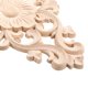 thumbnail image 4 of Wood Carved Appliques, 2Pcs Wooden Decorative Onlays, Unpainted Furniture Center Decals for Cabinet Dresser Bed Door Wall, 4 of 5