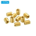 thumbnail image 3 of Unique Bargains Laiton Fileté Réparation Insert Écrou, 10 Pcs M6x1 à M4x0.7 Manchon Filetage Réducteur Vis Réducteur 8mm, 3 of 7