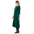thumbnail image 3 of Woman Within Plus Size Pintuck Velour Dress, 3 of 6