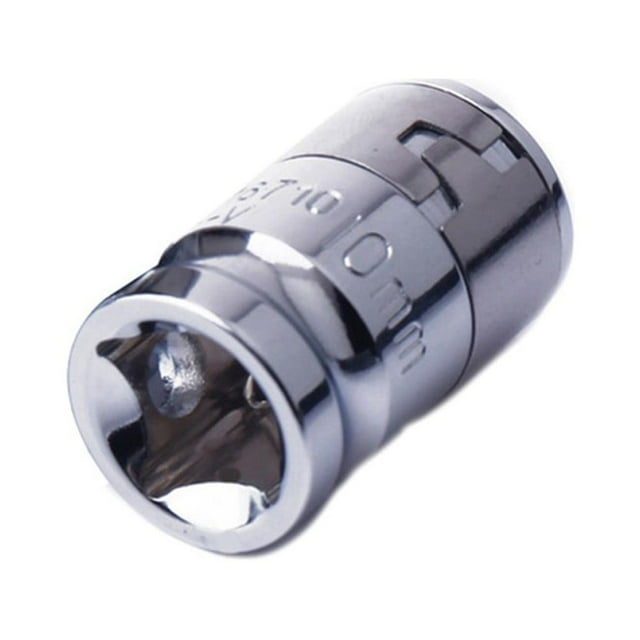 BTOER 1/4'' Ratchet Socket Adapter 6.3mm-Square Drive To 1/4" Hex Shank Socket Bits Converter Quick Release Screwdriver Holder Adapter