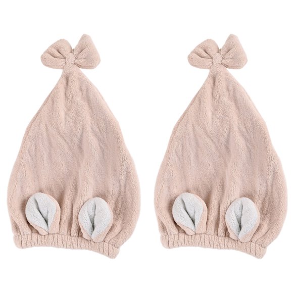 Gorro absorbente para el cabello seco, toalla para la cabeza para niñas y mujeres