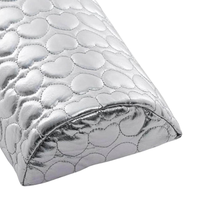 Nail Armrest Manicure Tool Makeup Hand Salon Nails Hand Rest Holder Pillow Cushion Silver