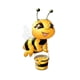 thumbnail image 1 of Pegatinas De Abeja De Dibujos Animados, Decoración Del Día De La Abeja, Calcomanías De Pared Diy Extraíbles Para Niños, Habitación Infantil, Guardería Sweethay HA035031-00, 1 of 6